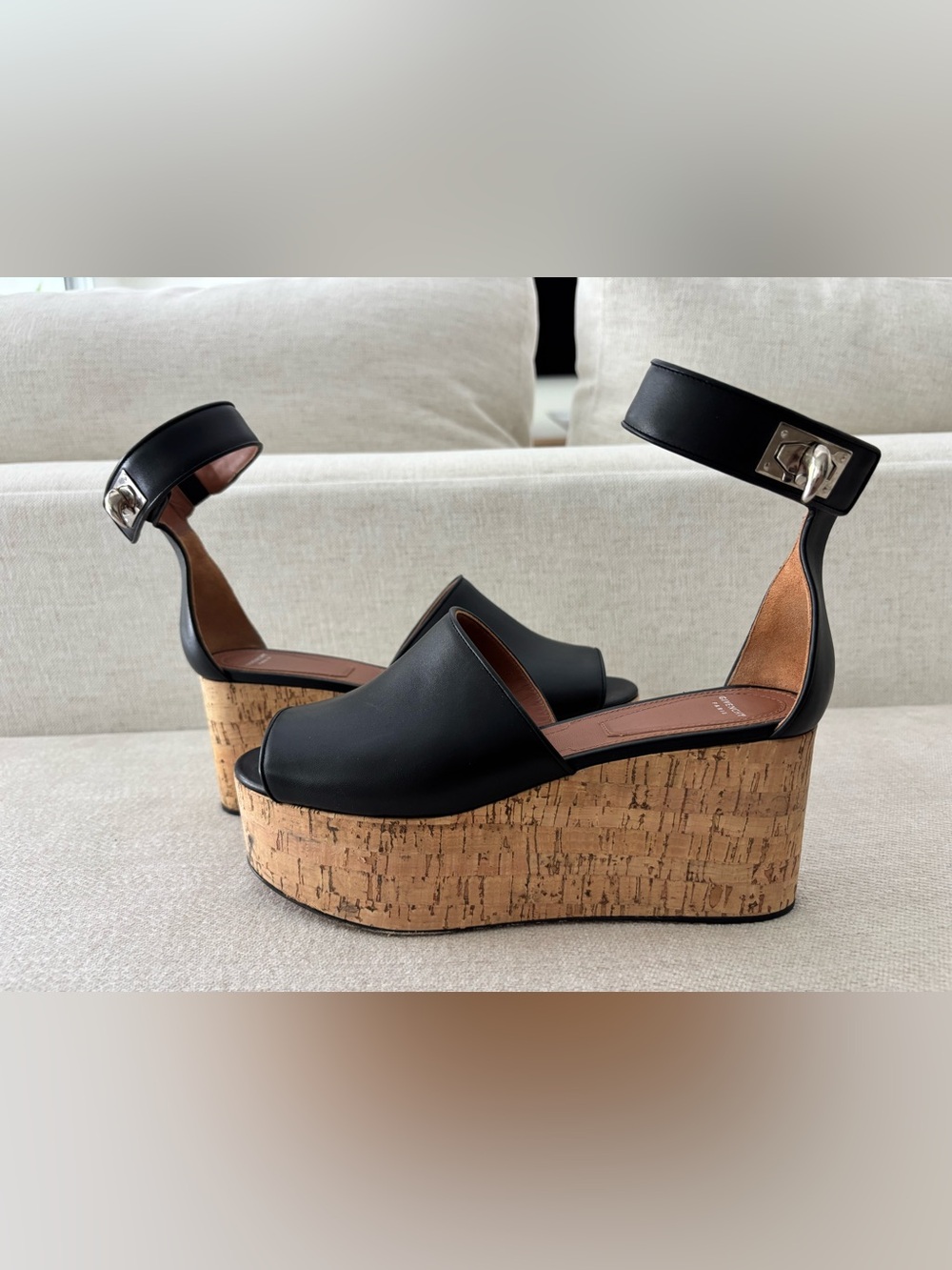 Givenchy Platform Sandals with Ankle Strap